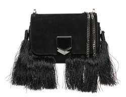 Fringed Lockett, Suede, Black, KDSHNV, DB, 2*